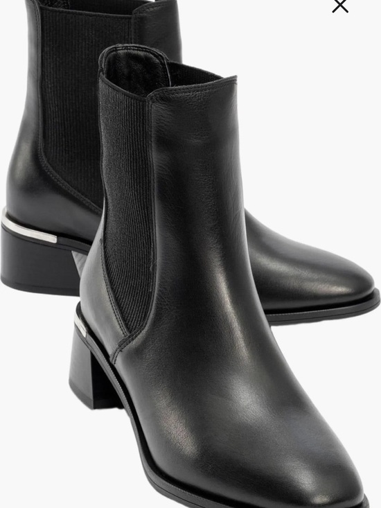 Forever & Always Shoes - Black Leather Chelsea Ankle Boots from Forever & Always size 8.5